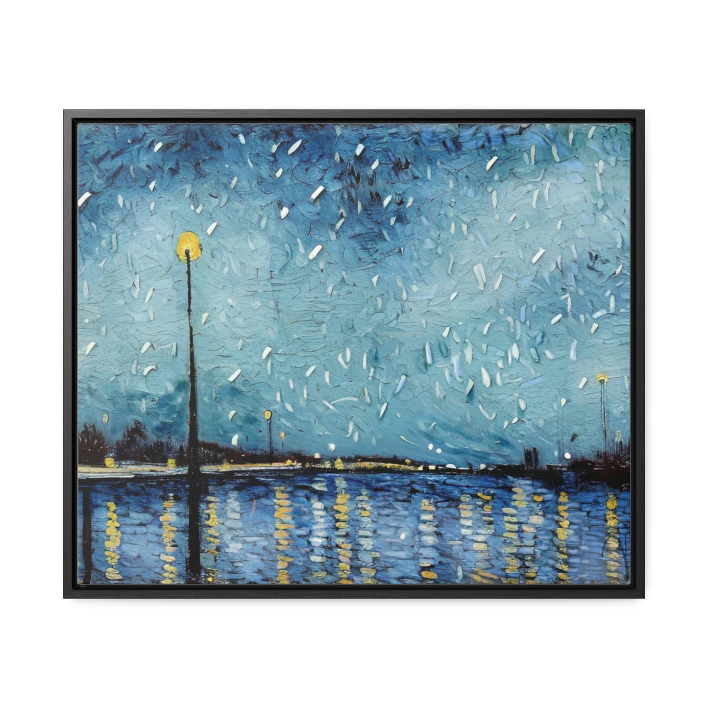 Art of Mari Prints Vincents Nature, Snow on the Mississippi