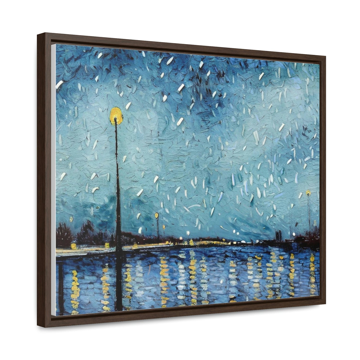 Art of Mari Prints Vincents Nature, Snow on the Mississippi