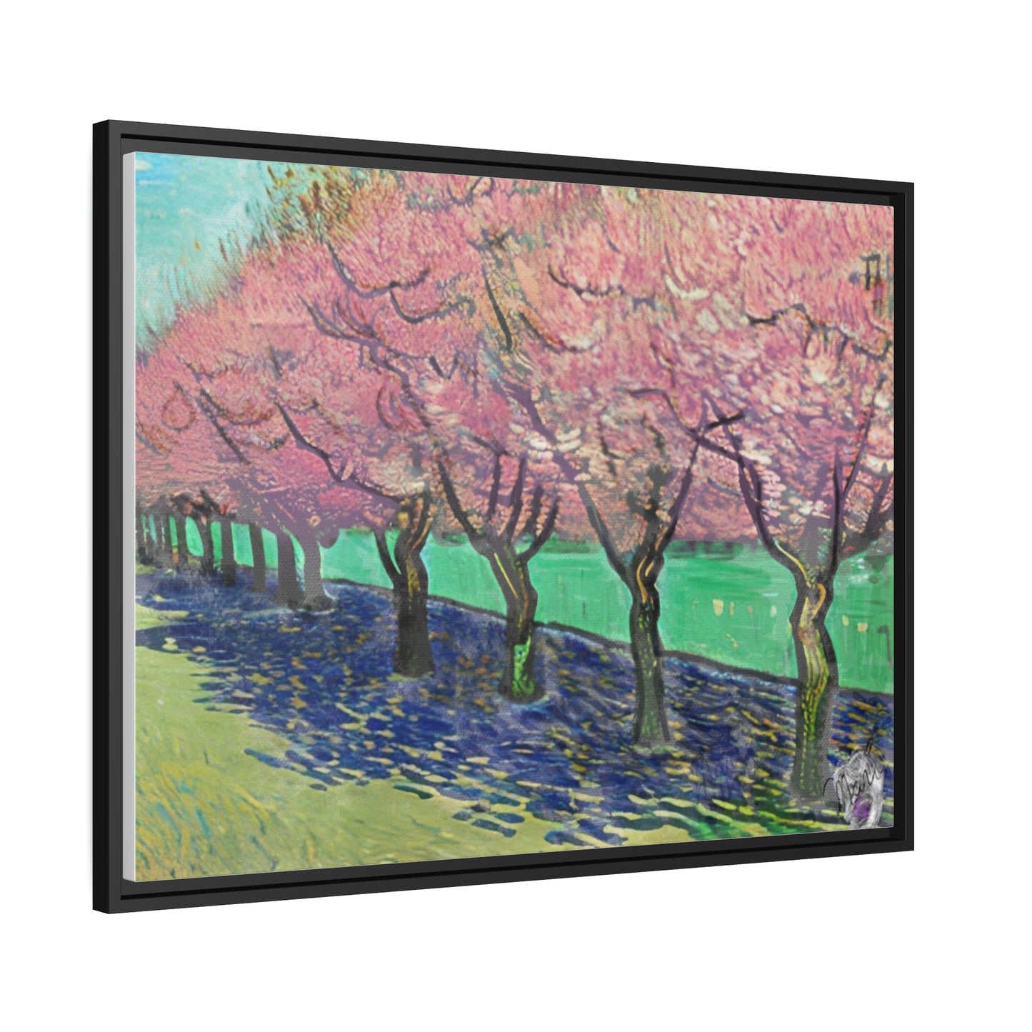 Vincents Nature, Cherry Trees Matte Canvas