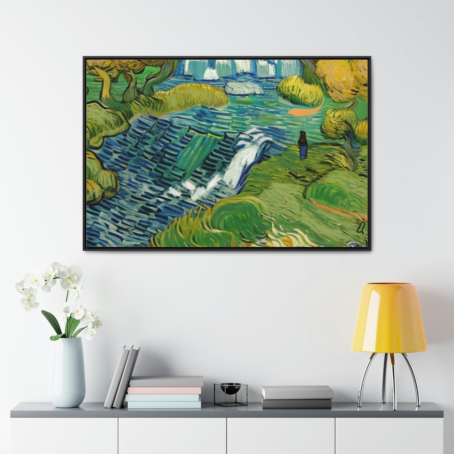 Vincent in Minnesota, Hidden Falls Matte Canvas