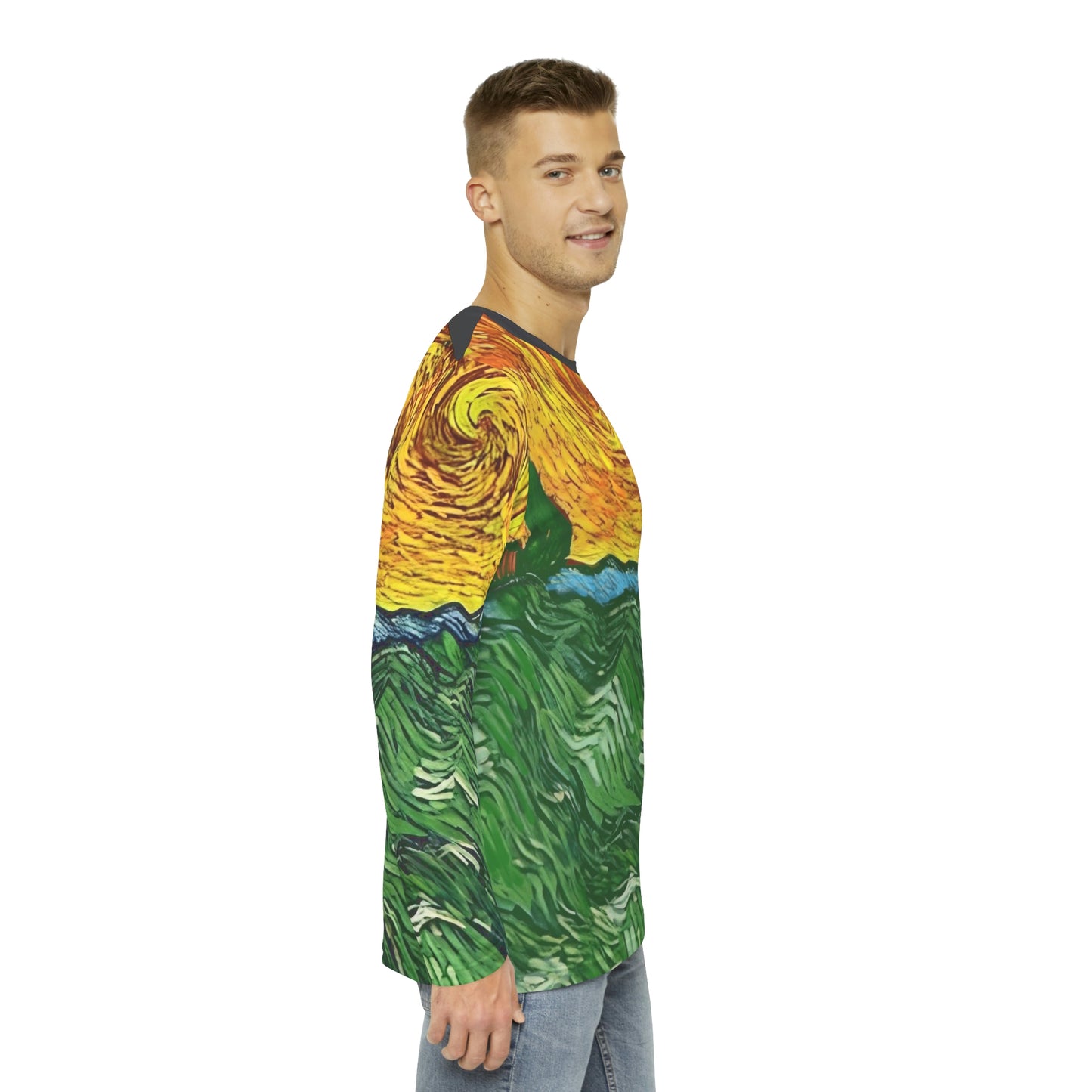 Art of Mari Tops, Men's, Angry Sun