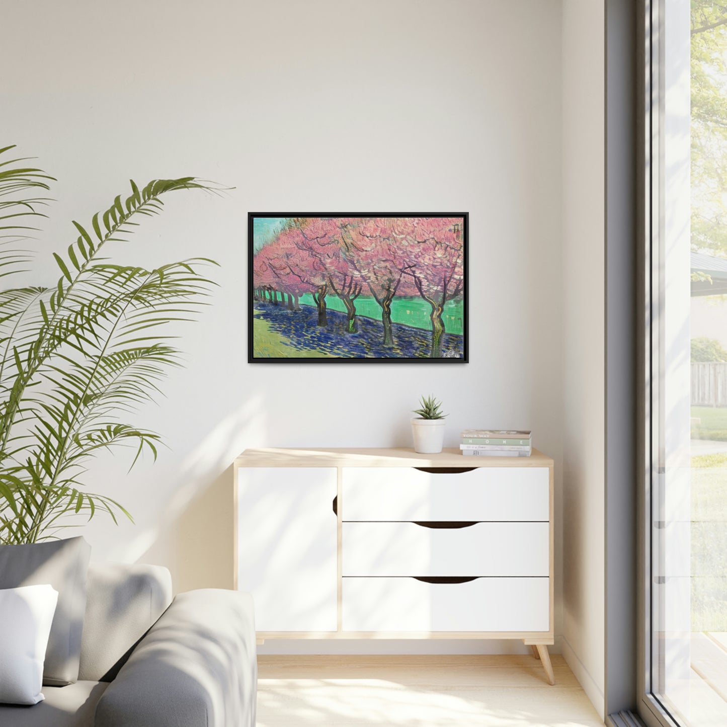 Vincents Nature, Cherry Trees Matte Canvas