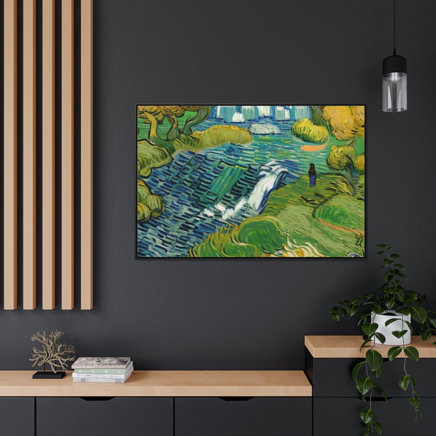 Vincent in Minnesota, Hidden Falls Matte Canvas