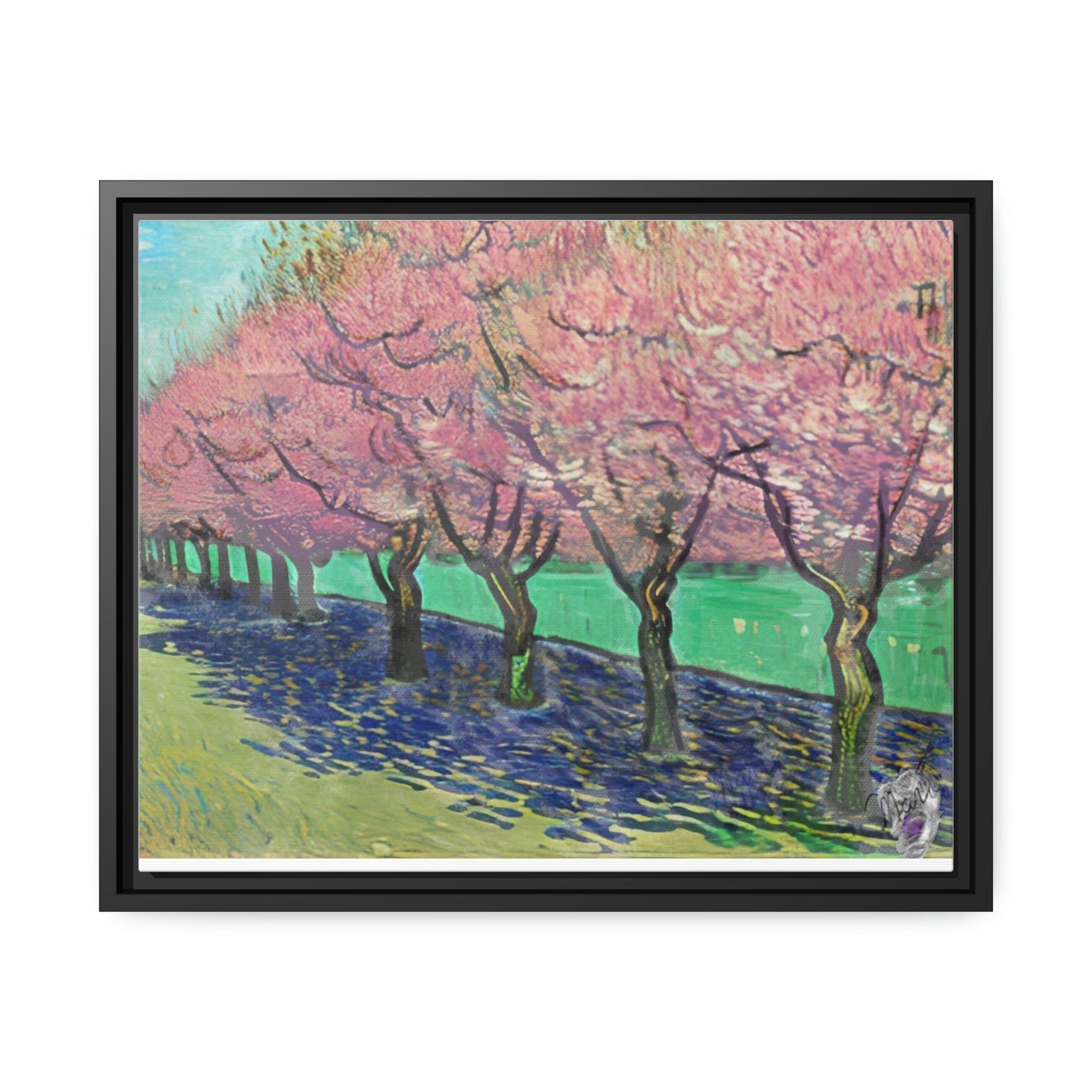 Vincents Nature, Cherry Trees Matte Canvas