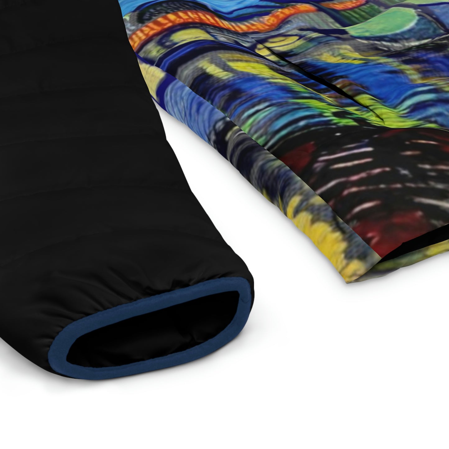 Art of Mari Hoodie, Men's, Puffer Jacket, Hague