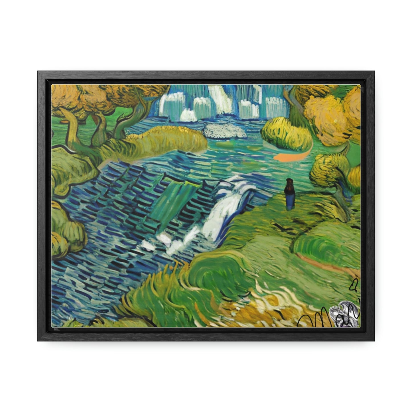 Vincent in Minnesota, Hidden Falls Matte Canvas