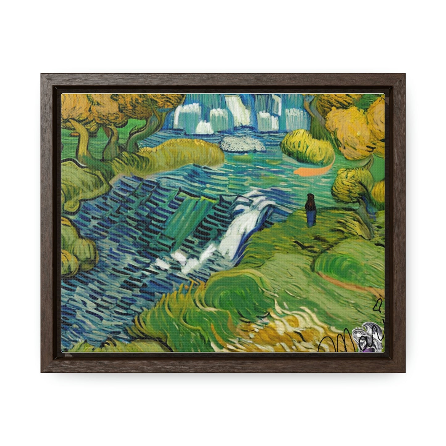 Vincent in Minnesota, Hidden Falls Matte Canvas