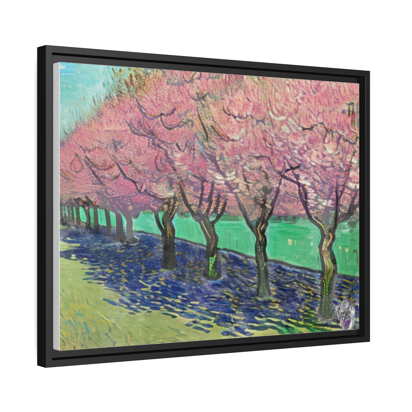 Vincents Nature, Cherry Trees Matte Canvas
