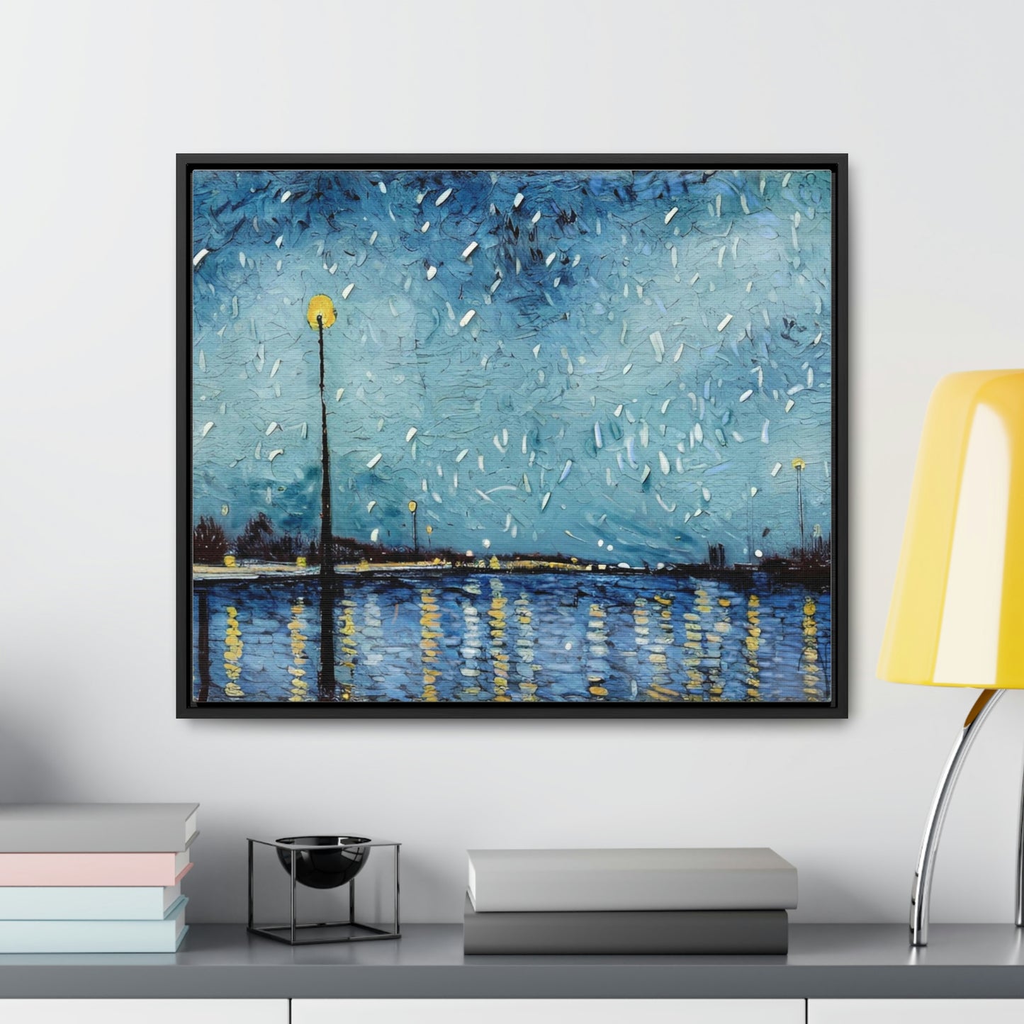Art of Mari Prints Vincents Nature, Snow on the Mississippi
