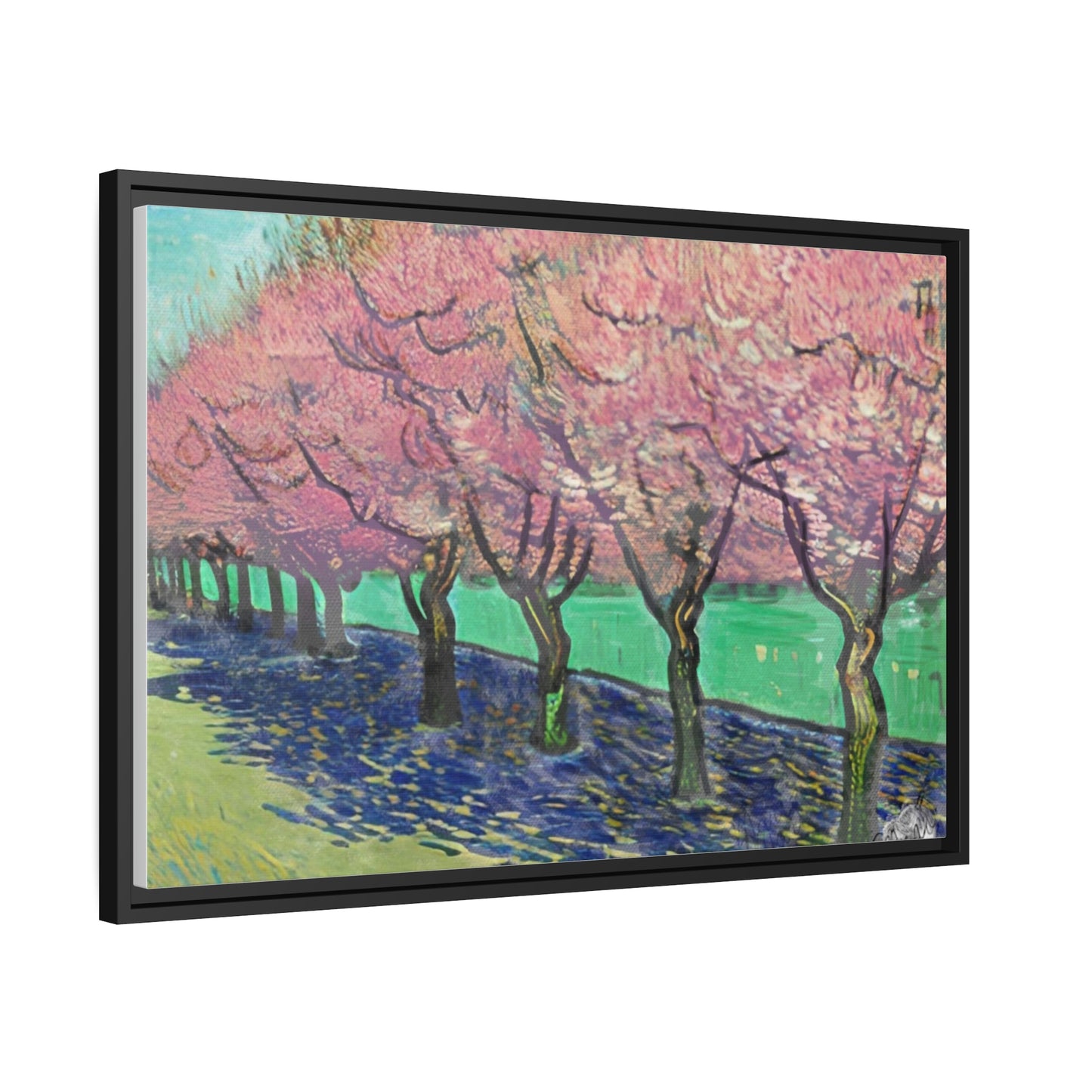 Vincents Nature, Cherry Trees Matte Canvas