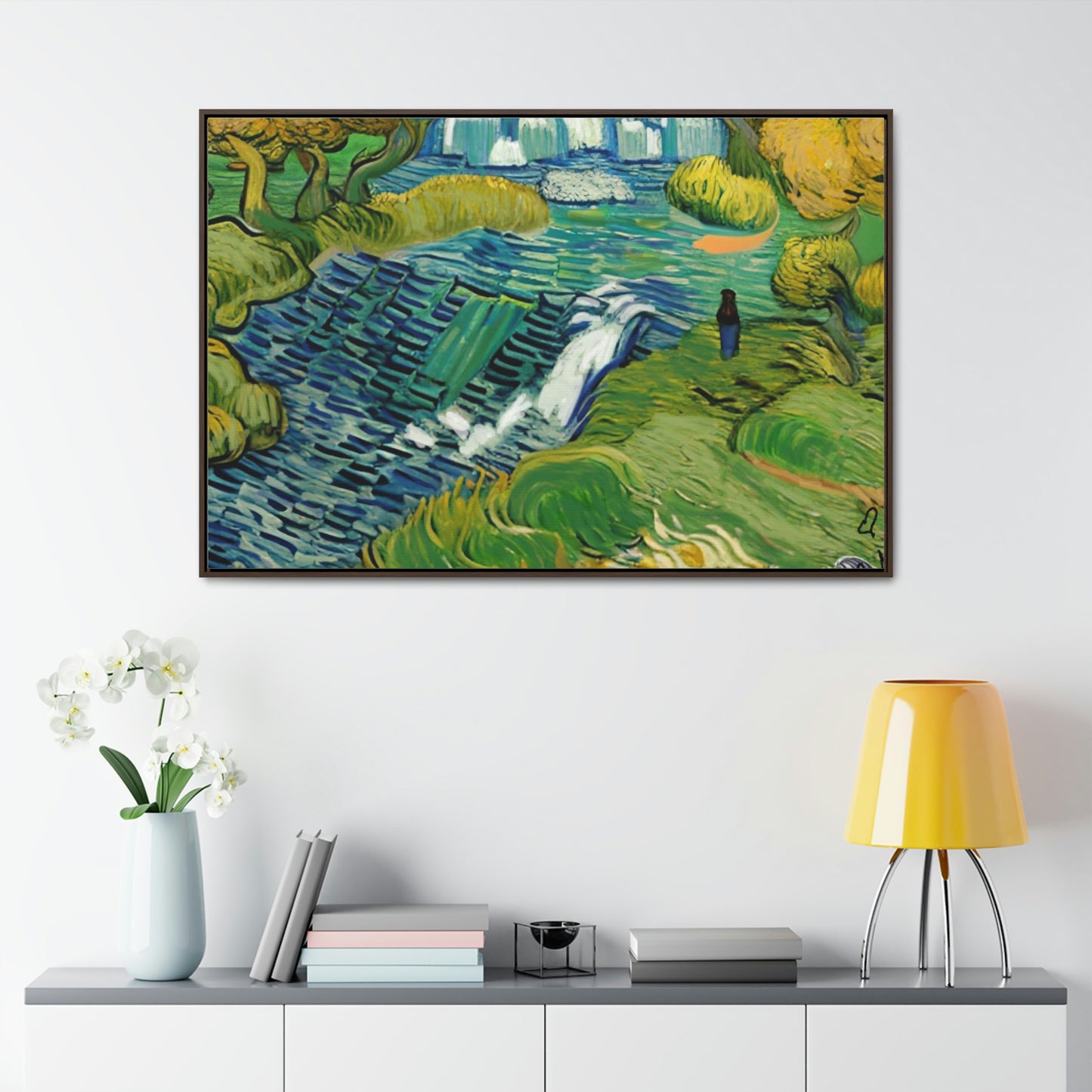 Vincent in Minnesota, Hidden Falls Matte Canvas