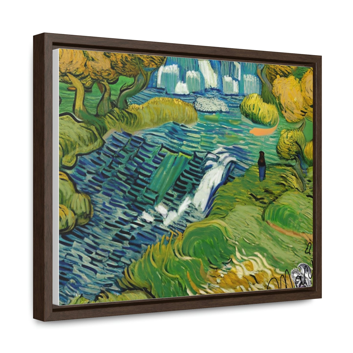 Vincent in Minnesota, Hidden Falls Matte Canvas