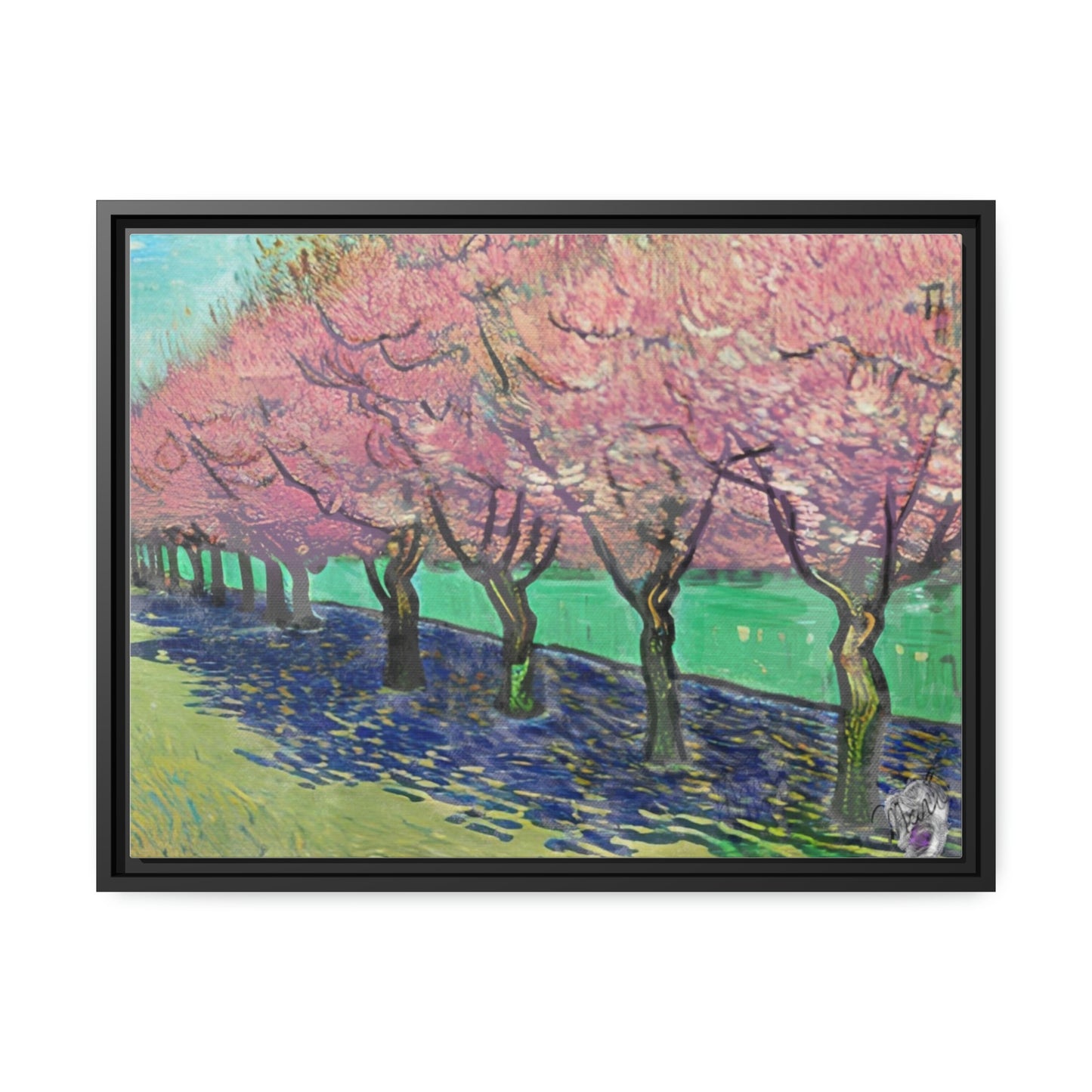Vincents Nature, Cherry Trees Matte Canvas