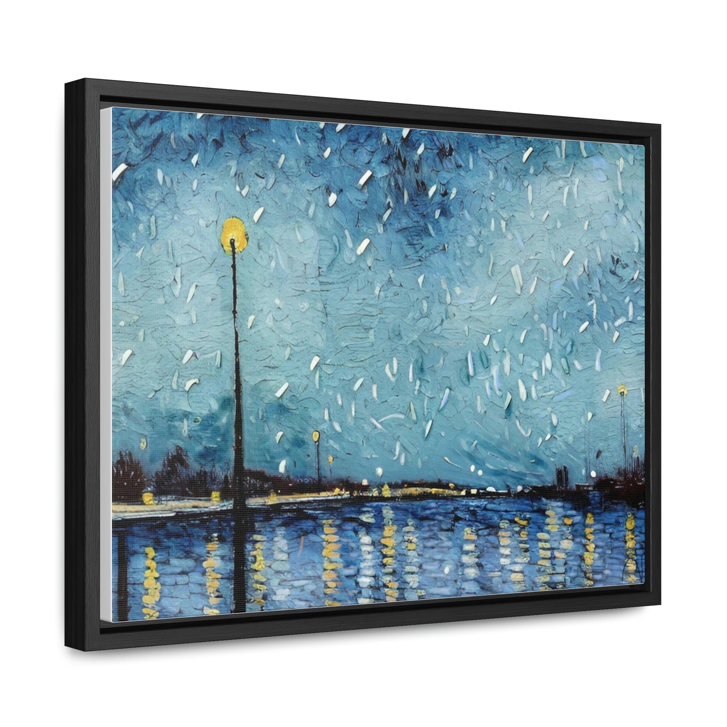 Art of Mari Prints Vincents Nature, Snow on the Mississippi