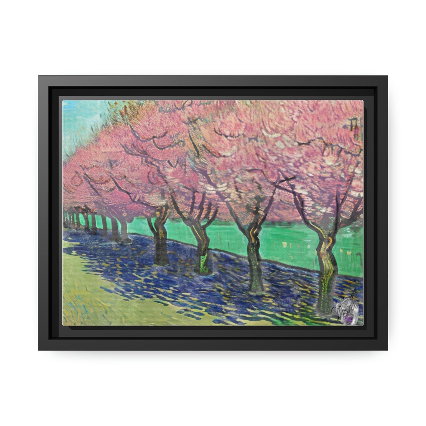 Vincents Nature, Cherry Trees Matte Canvas