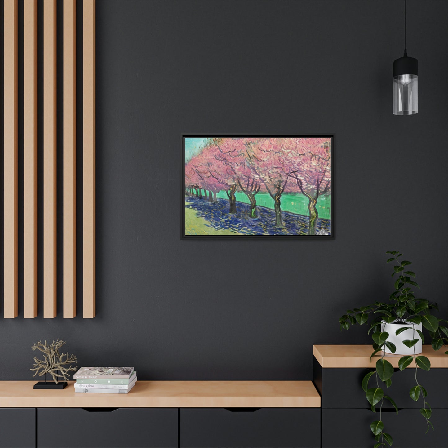 Vincents Nature, Cherry Trees Matte Canvas
