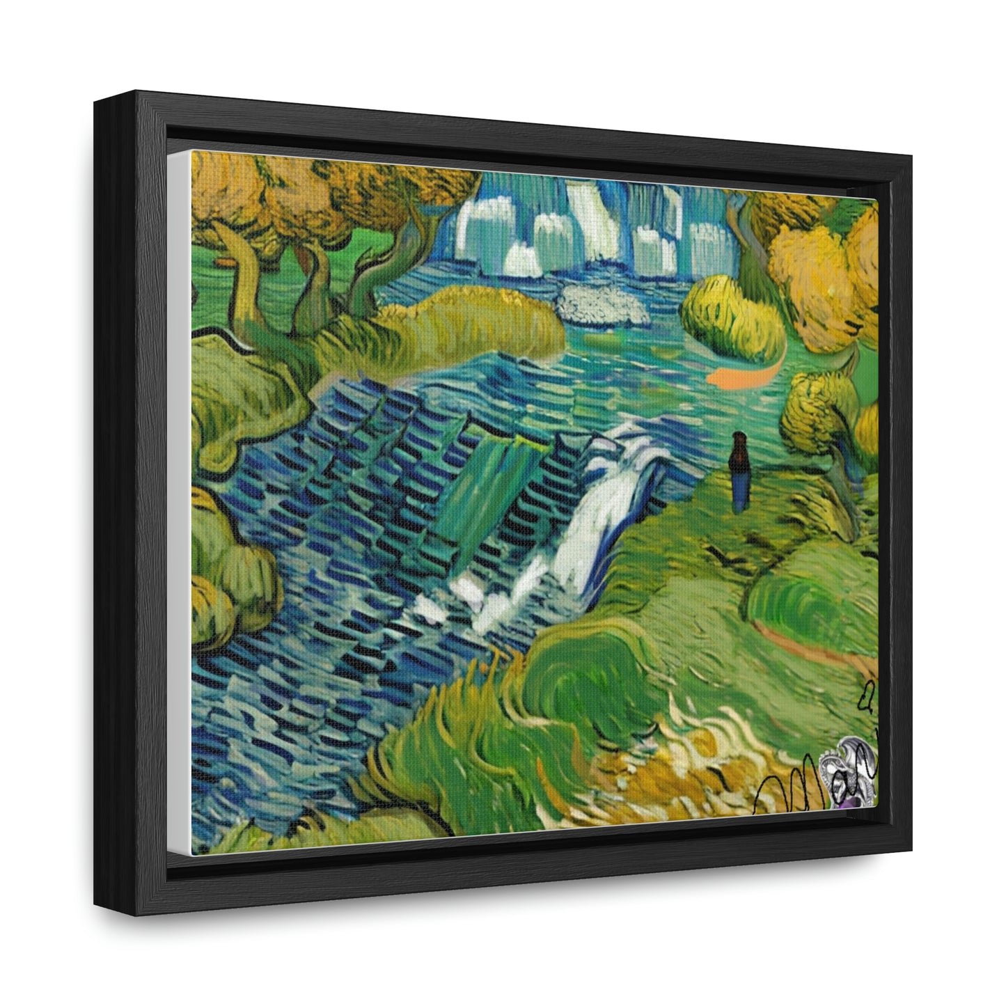 Vincent in Minnesota, Hidden Falls Matte Canvas