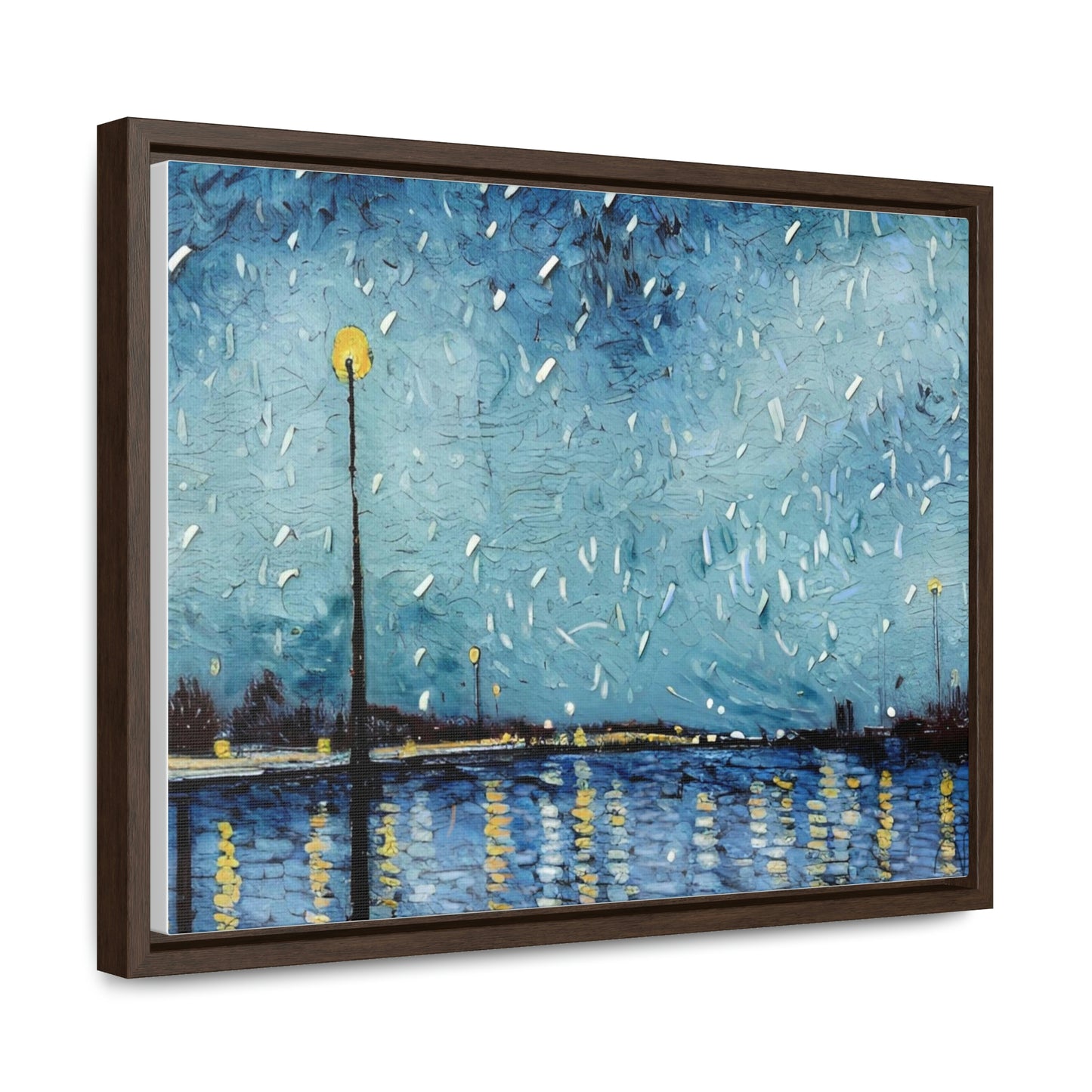 Art of Mari Prints Vincents Nature, Snow on the Mississippi