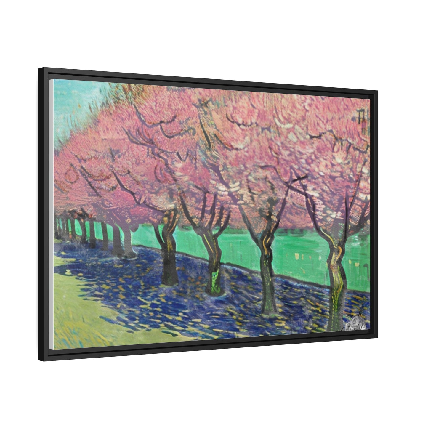 Vincents Nature, Cherry Trees Matte Canvas