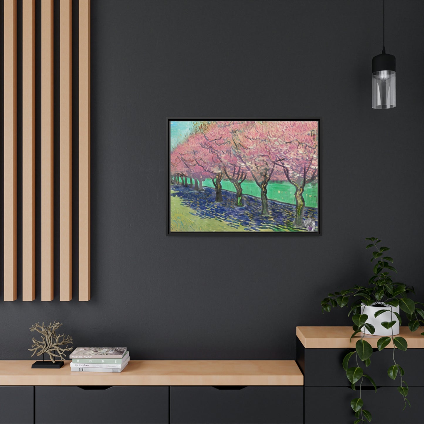 Vincents Nature, Cherry Trees Matte Canvas
