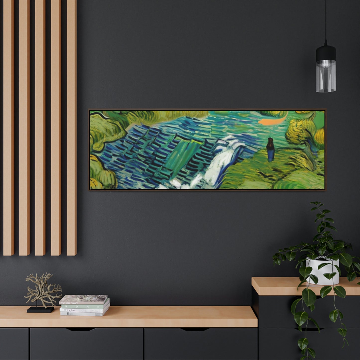 Vincent in Minnesota, Hidden Falls Matte Canvas
