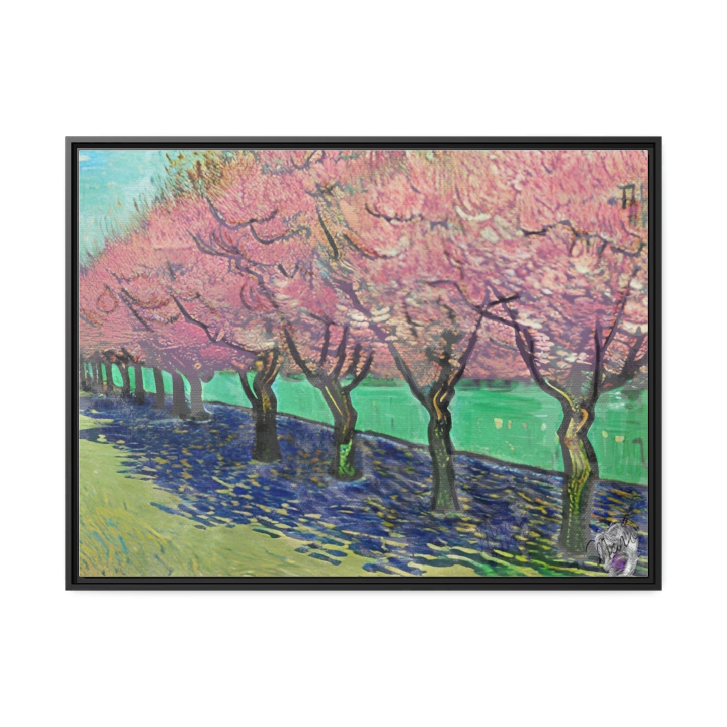 Vincents Nature, Cherry Trees Matte Canvas
