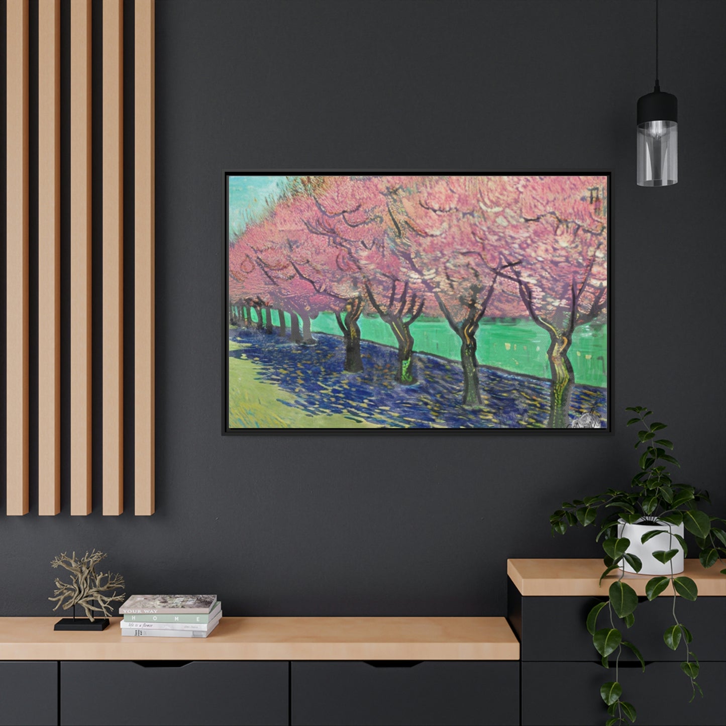 Vincents Nature, Cherry Trees Matte Canvas