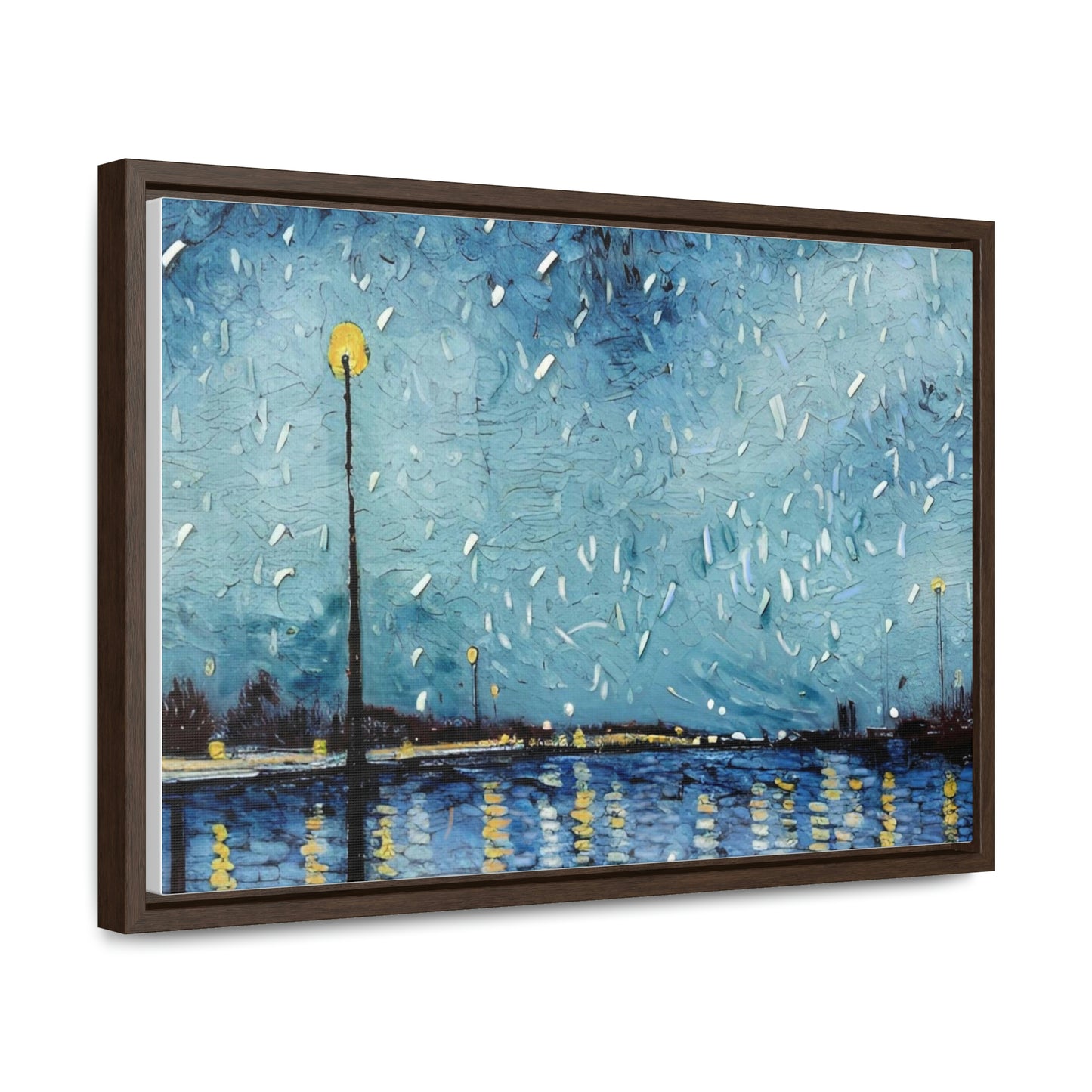 Art of Mari Prints Vincents Nature, Snow on the Mississippi