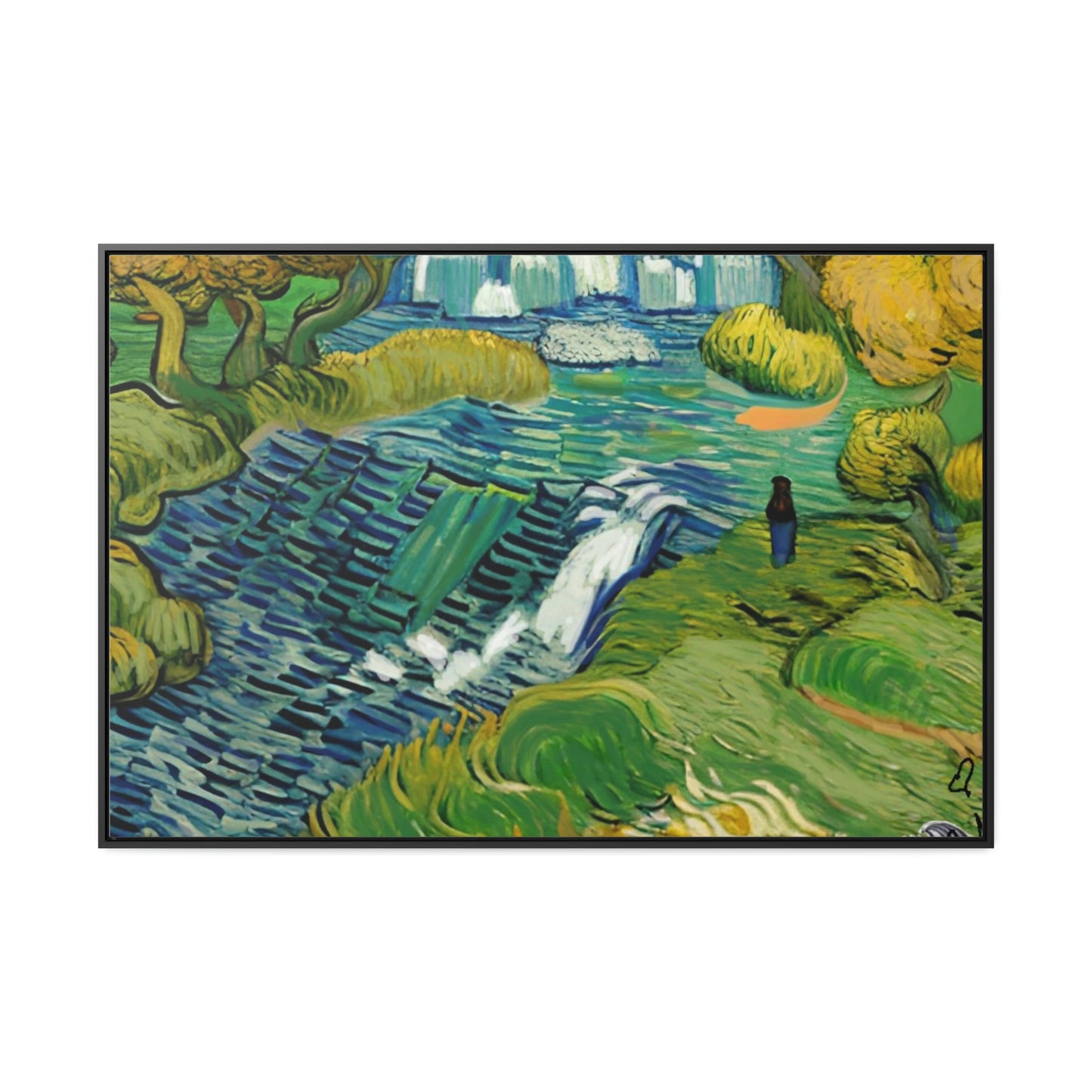 Vincent in Minnesota, Hidden Falls Matte Canvas