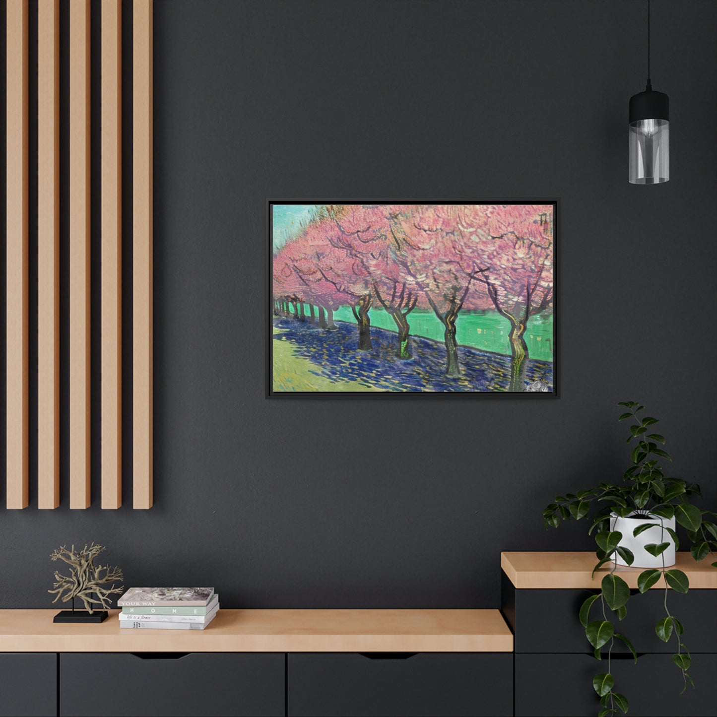 Vincents Nature, Cherry Trees Matte Canvas