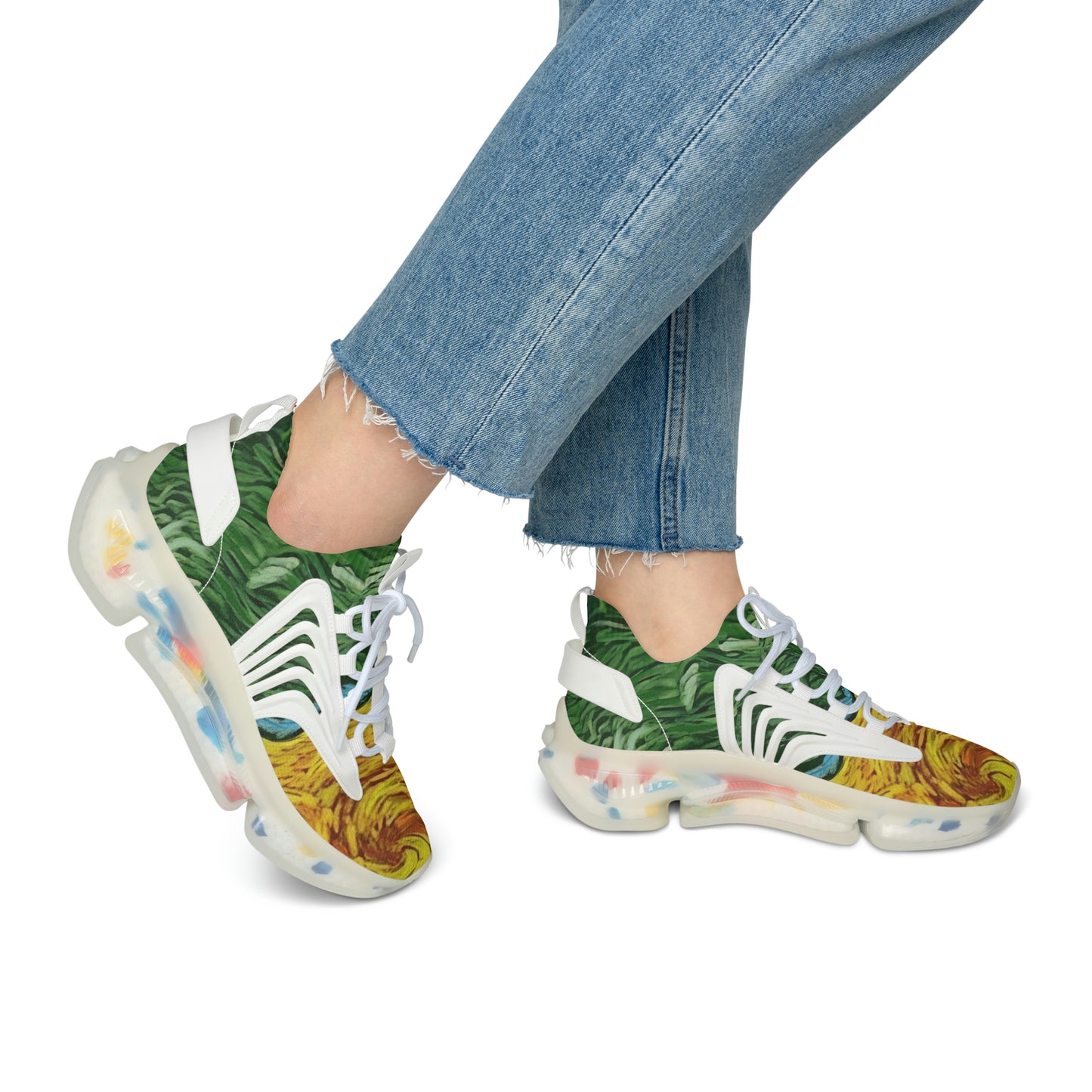 Art of Mari Sneakers Women's, Angry sun