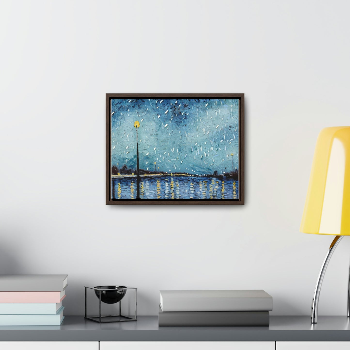 Art of Mari Prints Vincents Nature, Snow on the Mississippi