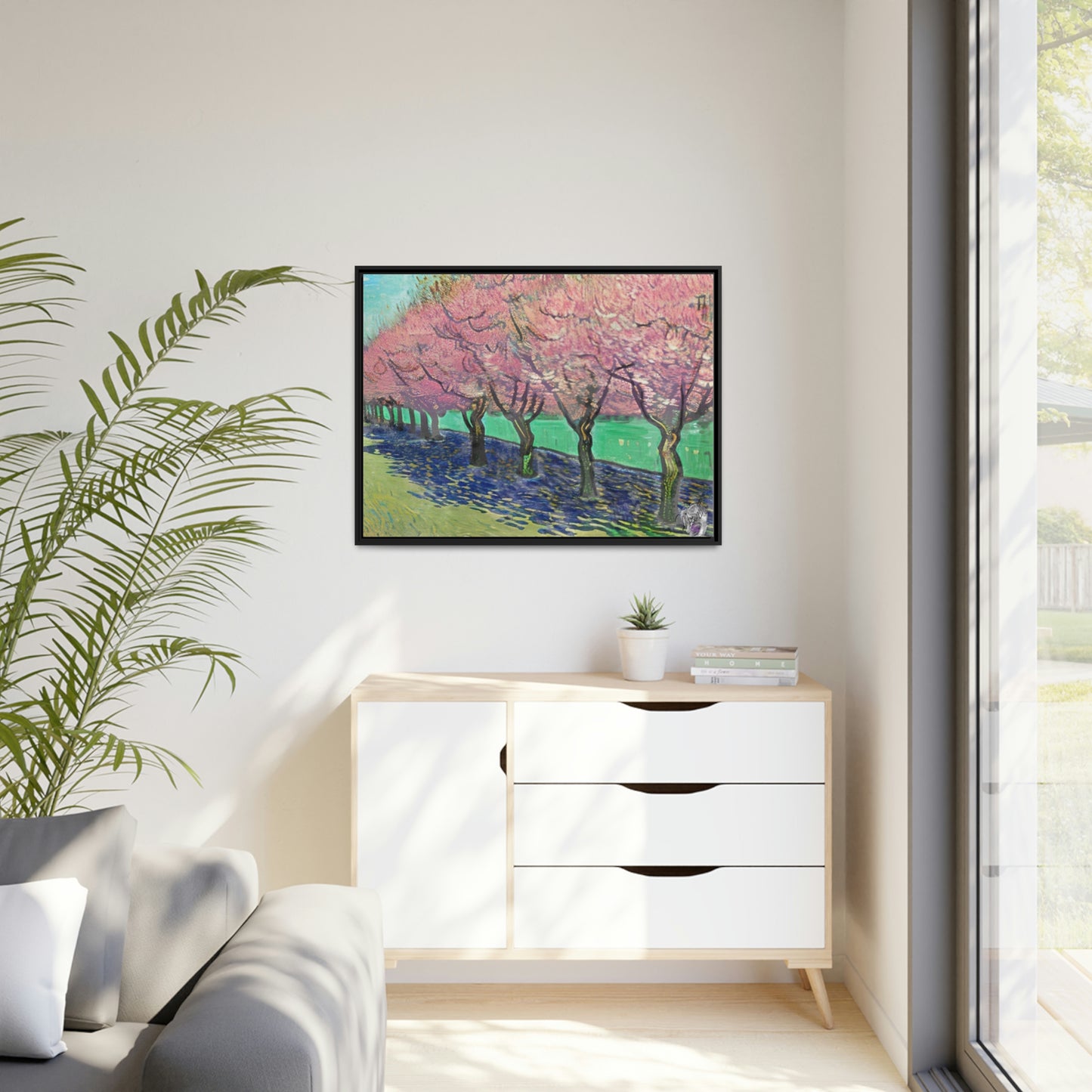 Vincents Nature, Cherry Trees Matte Canvas