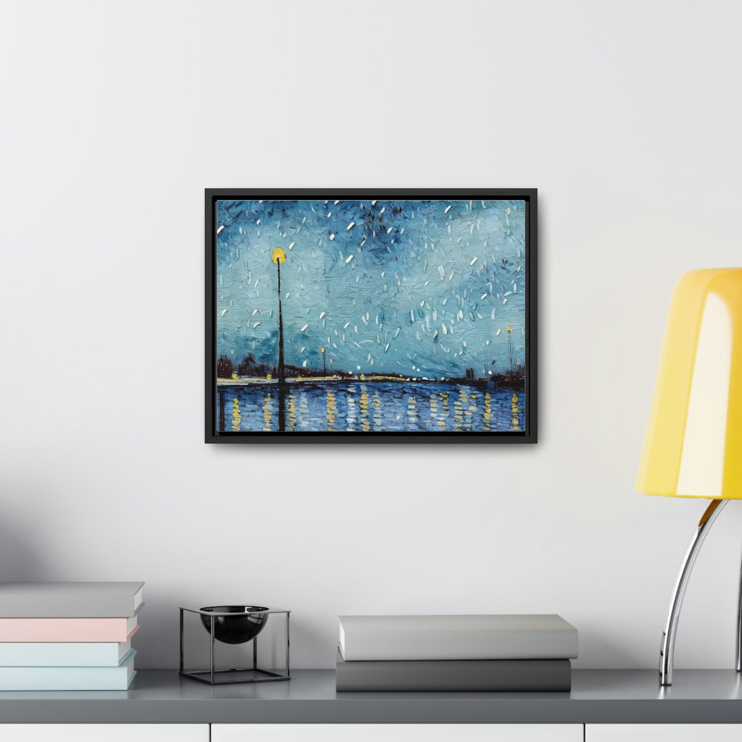 Art of Mari Prints Vincents Nature, Snow on the Mississippi