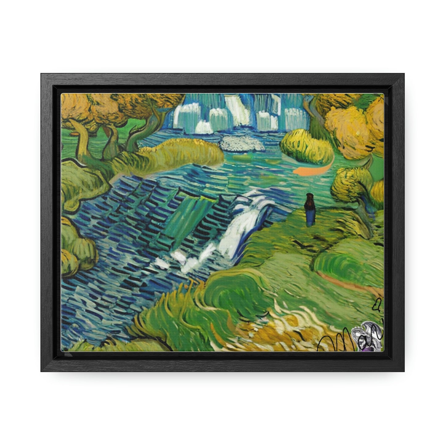Vincent in Minnesota, Hidden Falls Matte Canvas
