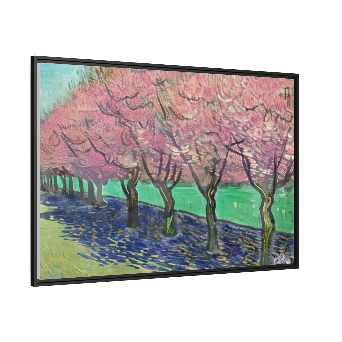 Vincents Nature, Cherry Trees Matte Canvas