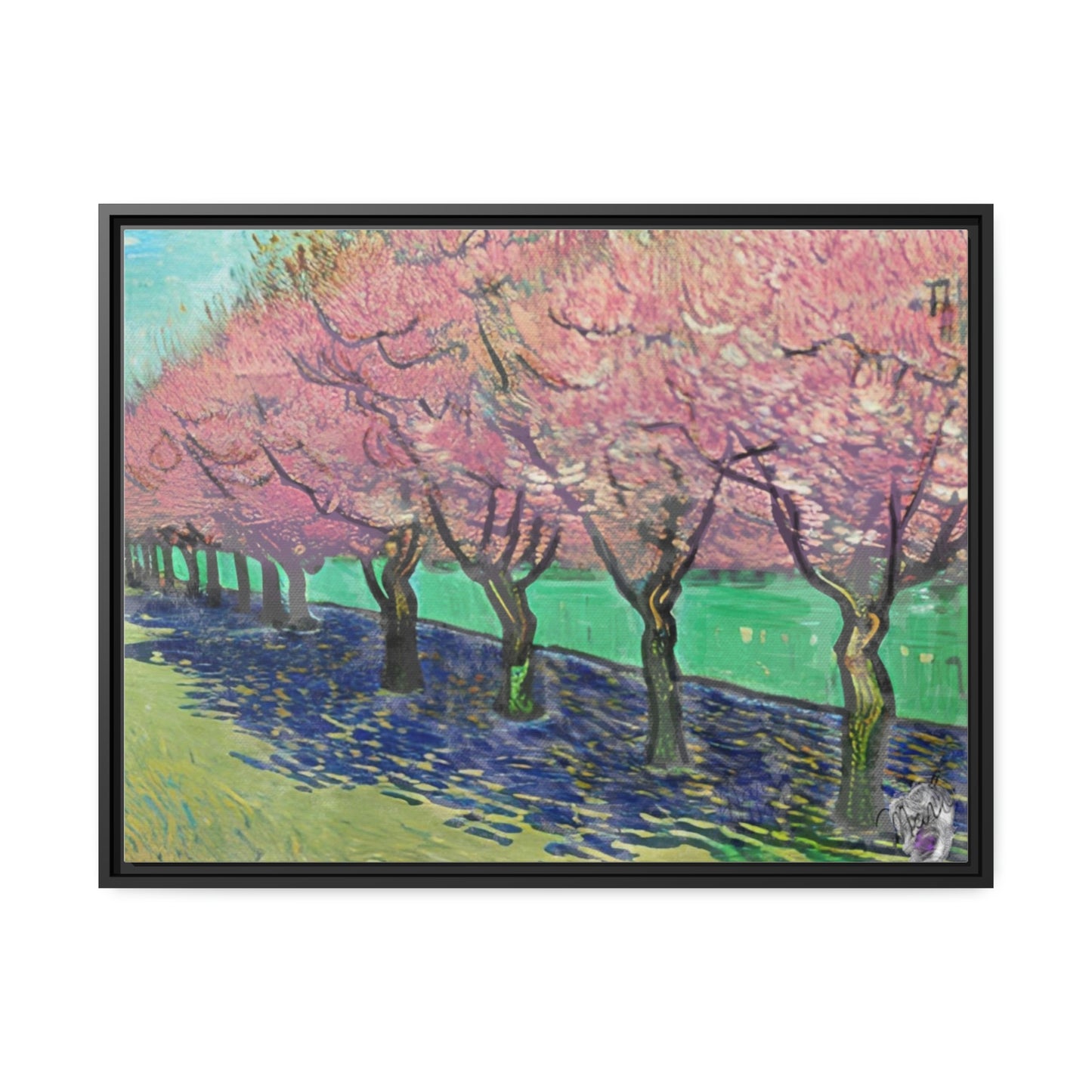 Vincents Nature, Cherry Trees Matte Canvas