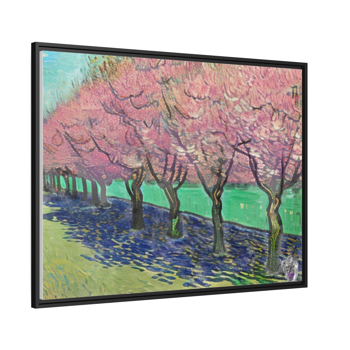 Vincents Nature, Cherry Trees Matte Canvas