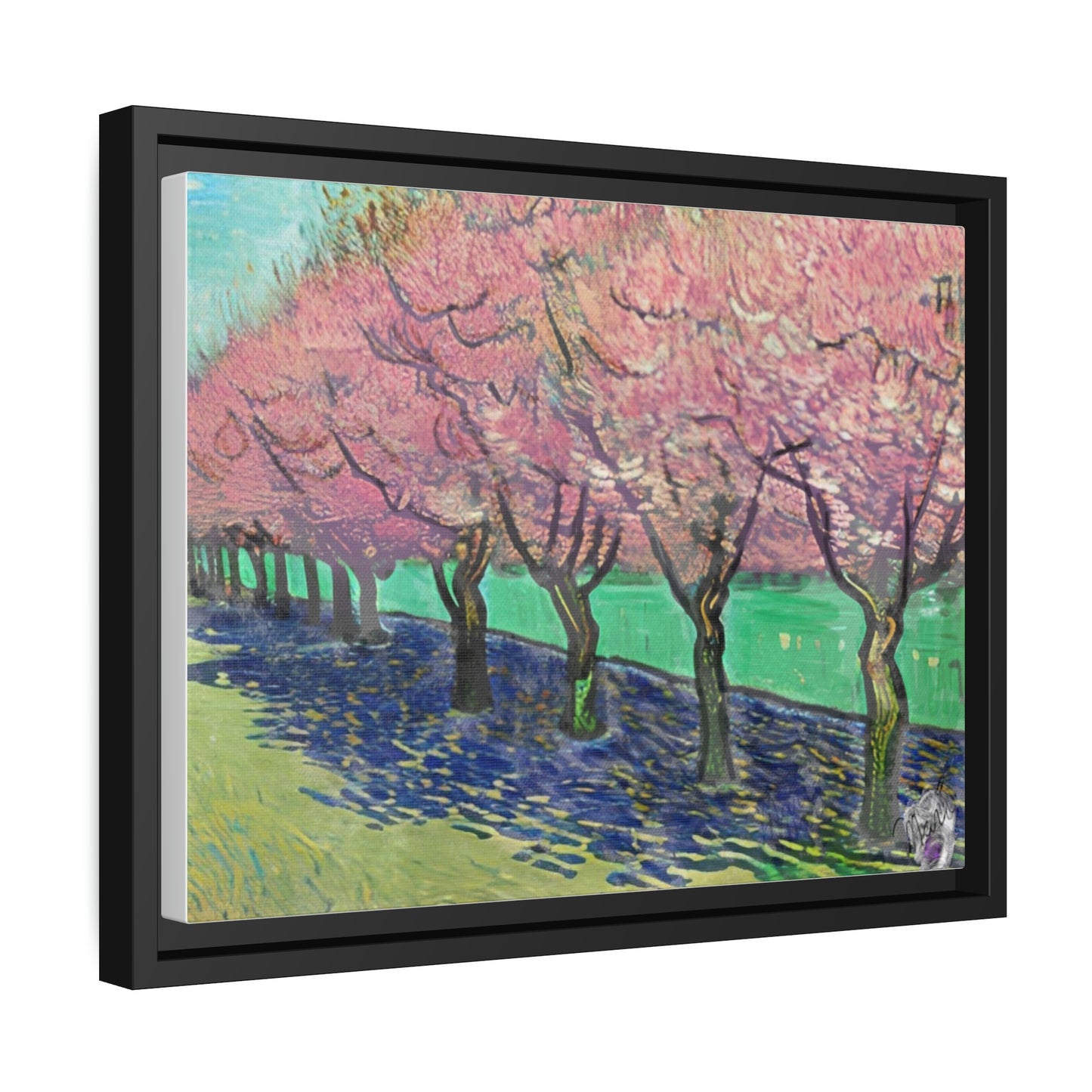 Vincents Nature, Cherry Trees Matte Canvas