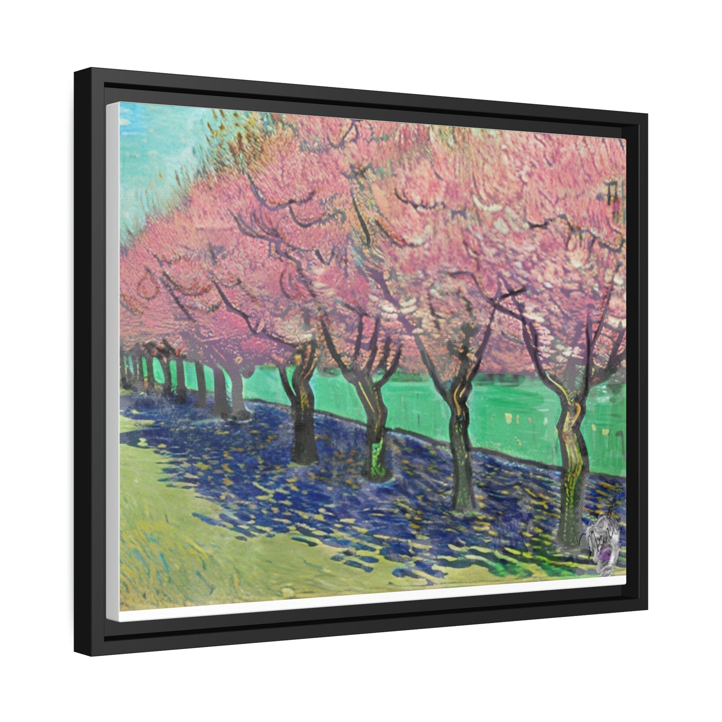 Vincents Nature, Cherry Trees Matte Canvas