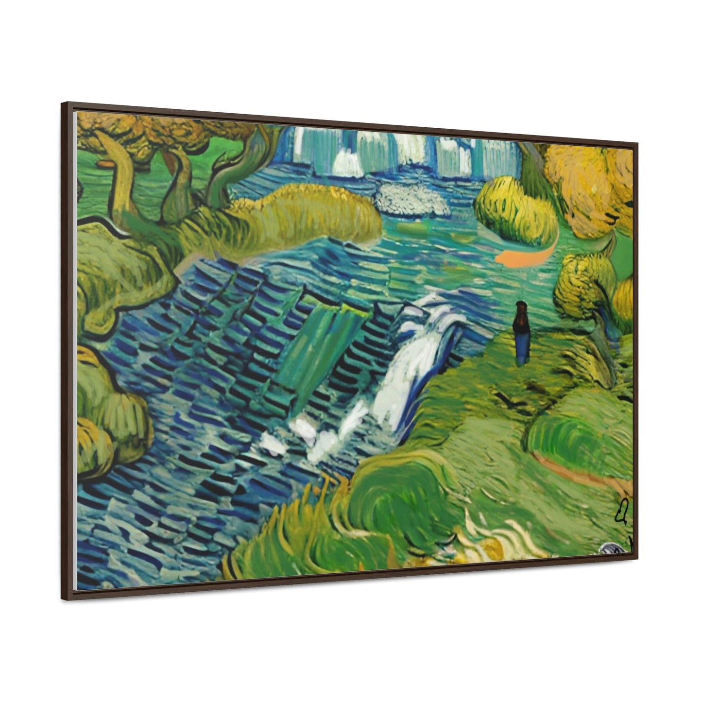 Vincent in Minnesota, Hidden Falls Matte Canvas