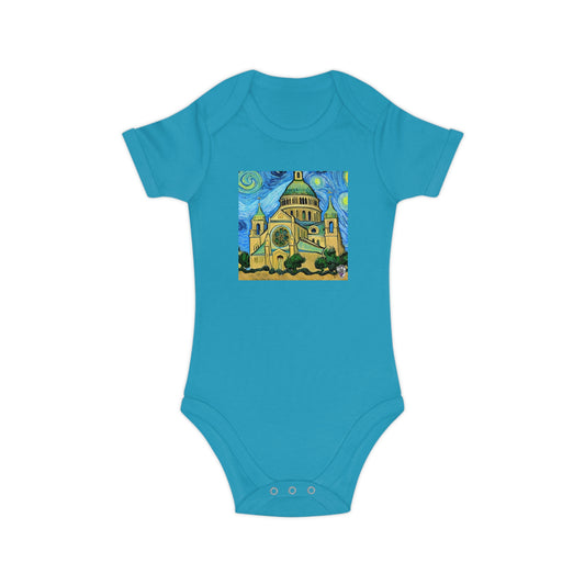 Art of Mari Baby, onesie, Cathedral