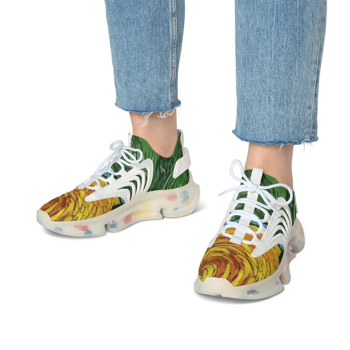 Art of Mari Sneakers Women's, Angry sun