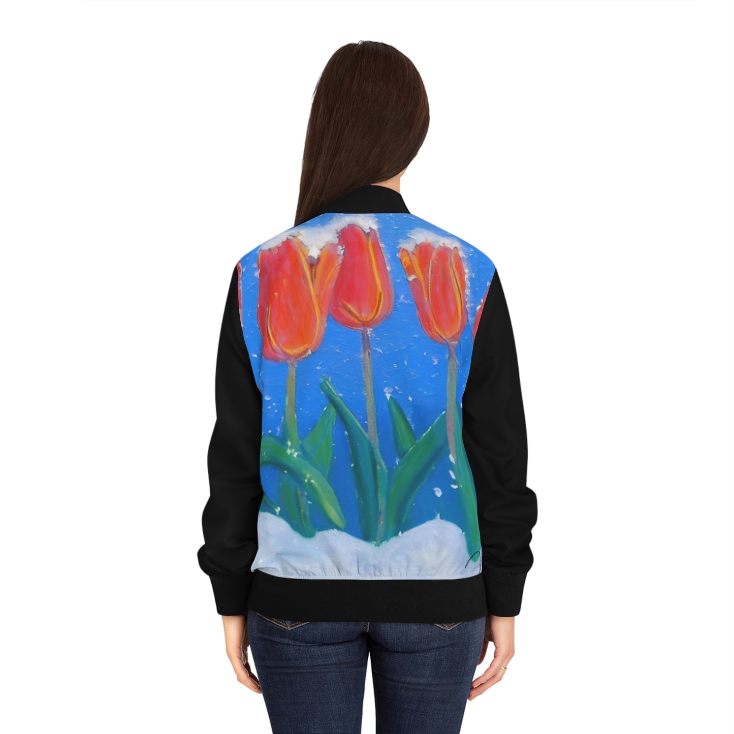 Art of Mari Hoodie, Snow Tulip Jacket