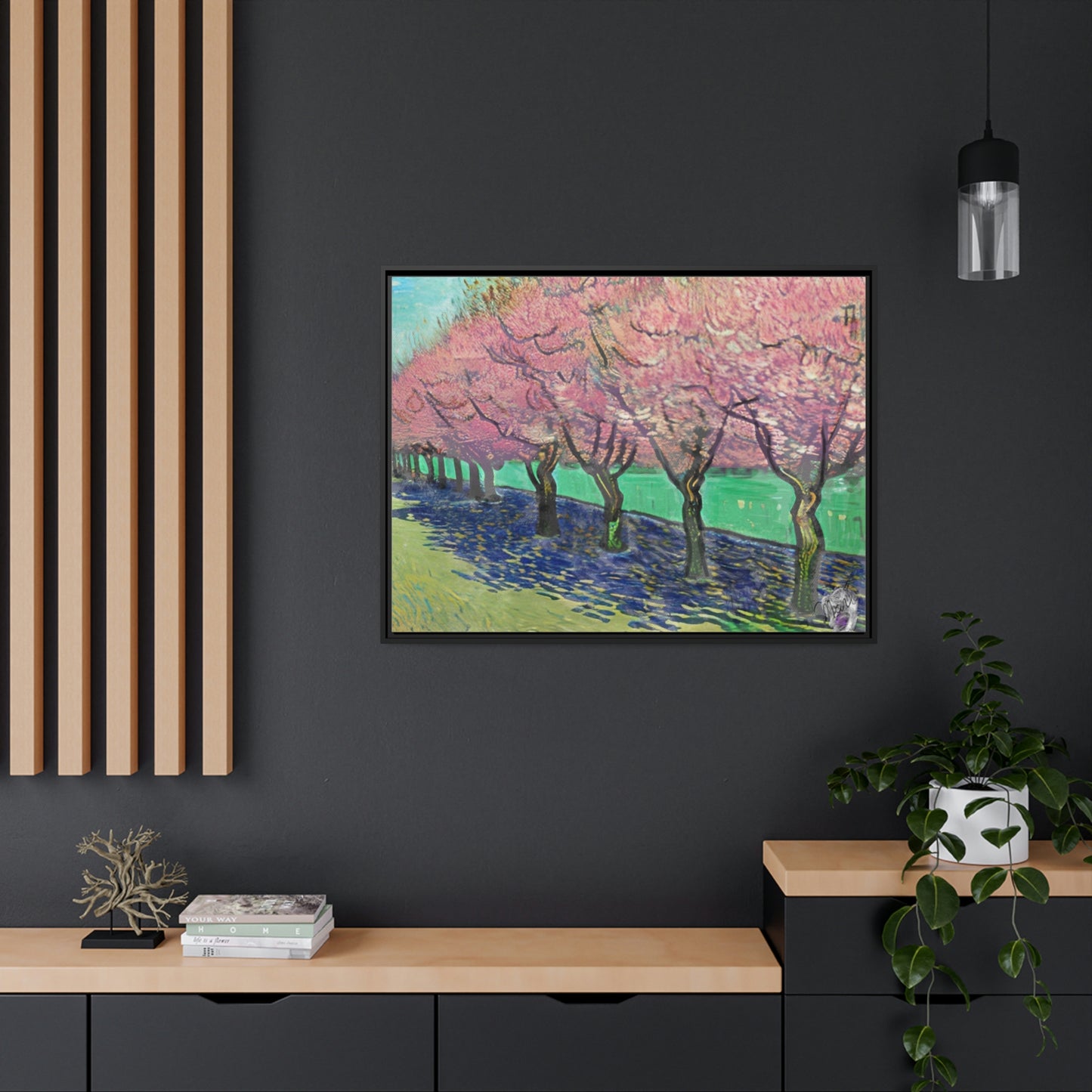 Vincents Nature, Cherry Trees Matte Canvas
