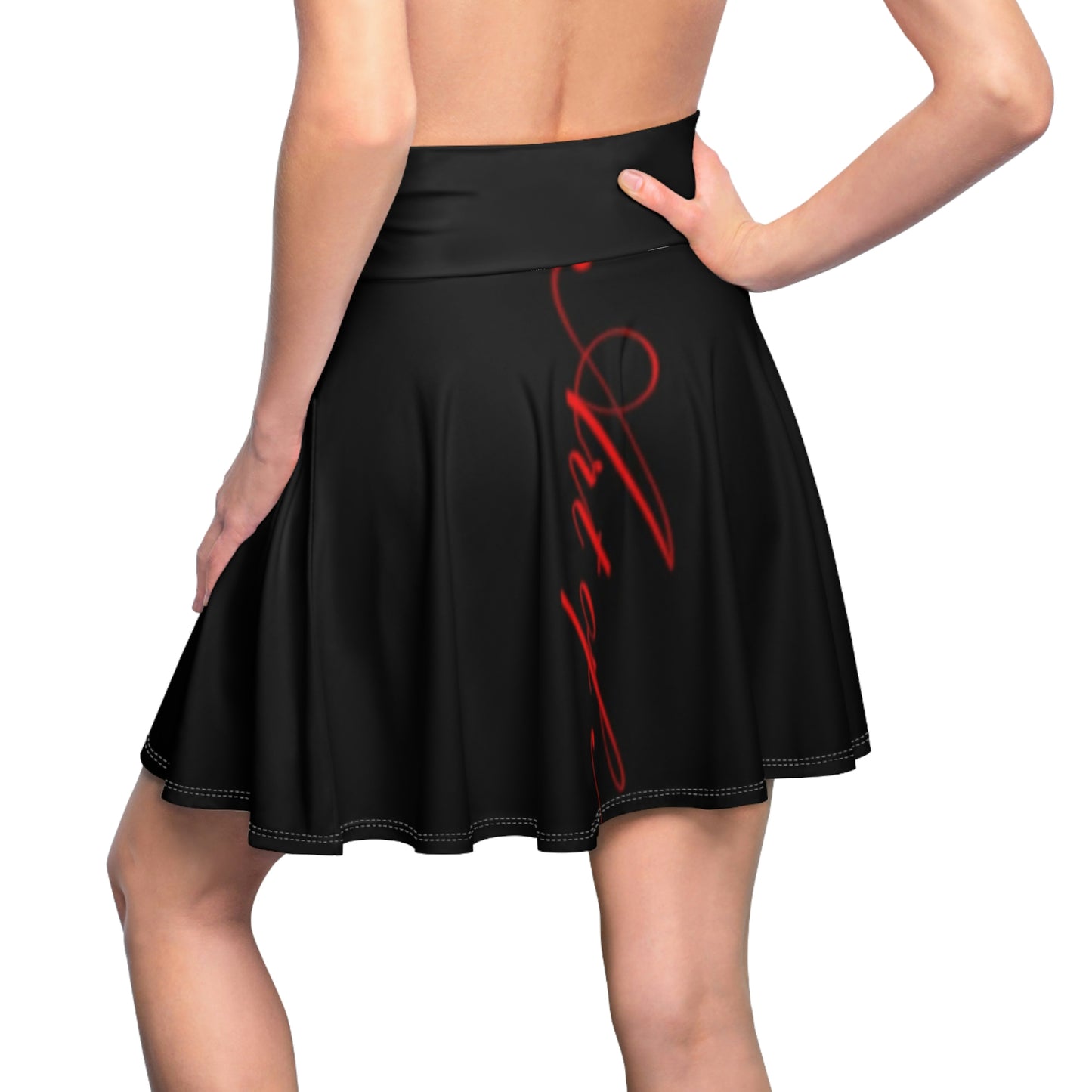 Art of Mari Dress, Black Abstract skirt